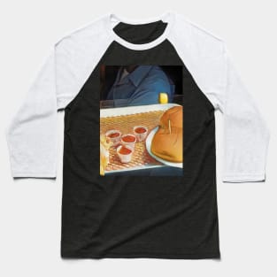 Burger Set Geek Designer Dune Stika Artistic Anime Style Baseball T-Shirt